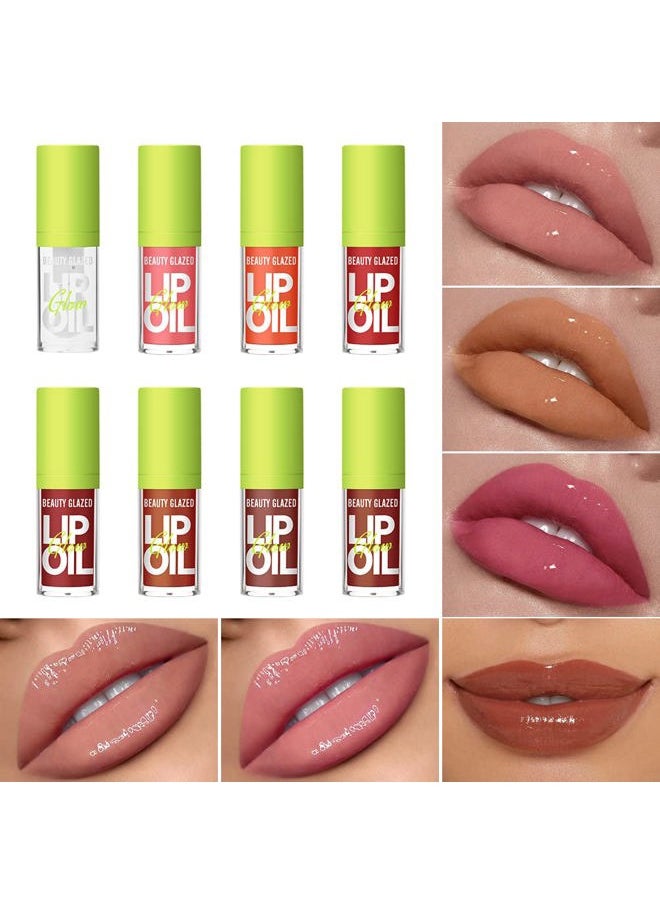 MYUANGO - Lip Oil Moisturizing, Hydrating Lip Care Lip Tint, Shiny Lip Glow Vegan Plumping Lip Gloss for Dry Lips (104, STANDARD SIZE) - Image 1