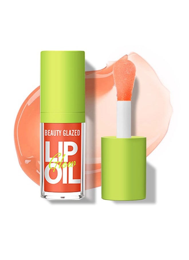 MYUANGO - Lip Oil Moisturizing, Hydrating Lip Care Lip Tint, Shiny Lip Glow Vegan Plumping Lip Gloss for Dry Lips (104, STANDARD SIZE) - Image 1
