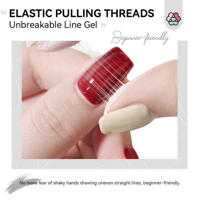 SAVILAND 2 PCS Spider Gel Set: Black & White Spider Gel for Nail Art Soak off Gels U V LED Good Toughness and Elasticity Easy To Use for Beginner Manicurist Home Salon Use - Image 4