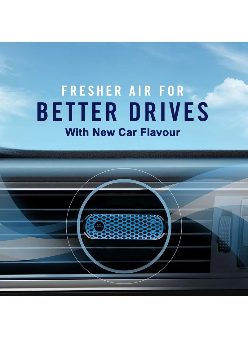 Aroma AROMA NEW CAR HEX Car Air Freshener Long-Lasting Fragrance, Continuous Freshness for Home, Office & Bathroom, Natural Vent Clip  - Image 3