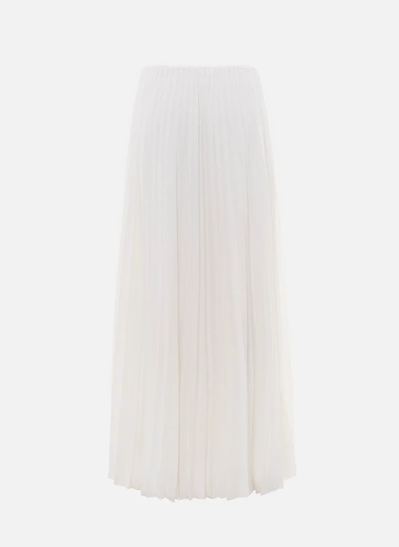 Lichi Pleated maxi skirt