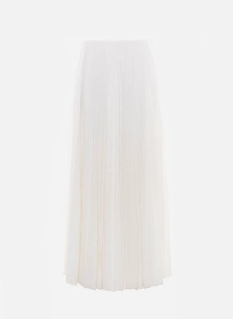Lichi Pleated maxi skirt