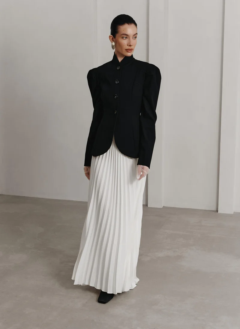 Lichi Pleated maxi skirt