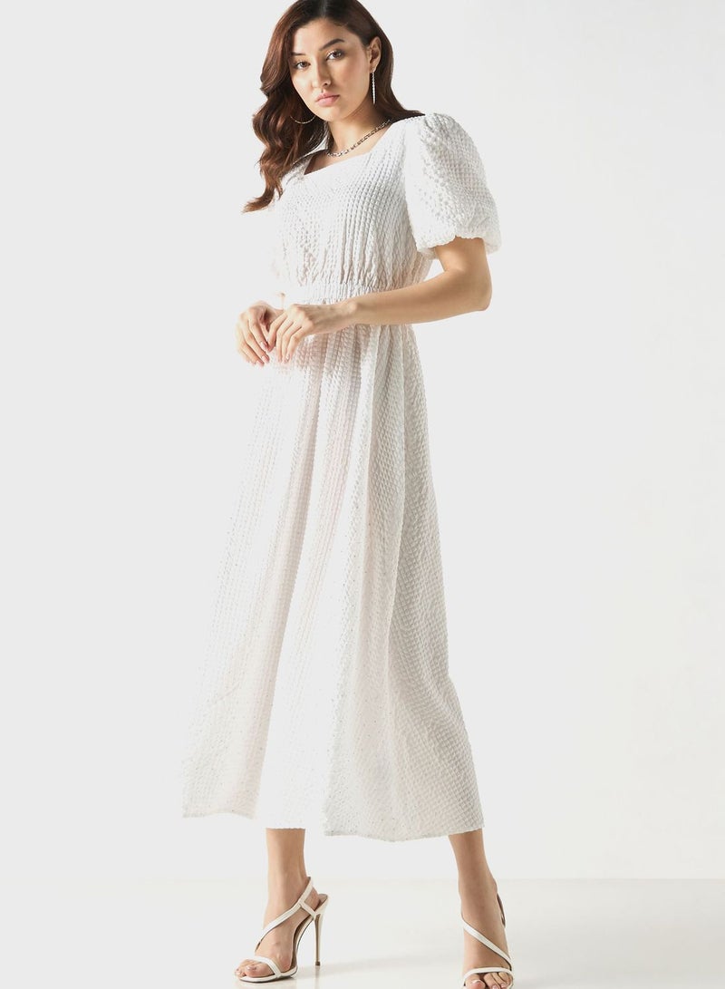 2Xtremz Textured Puff Sleeve Dress - Image 1