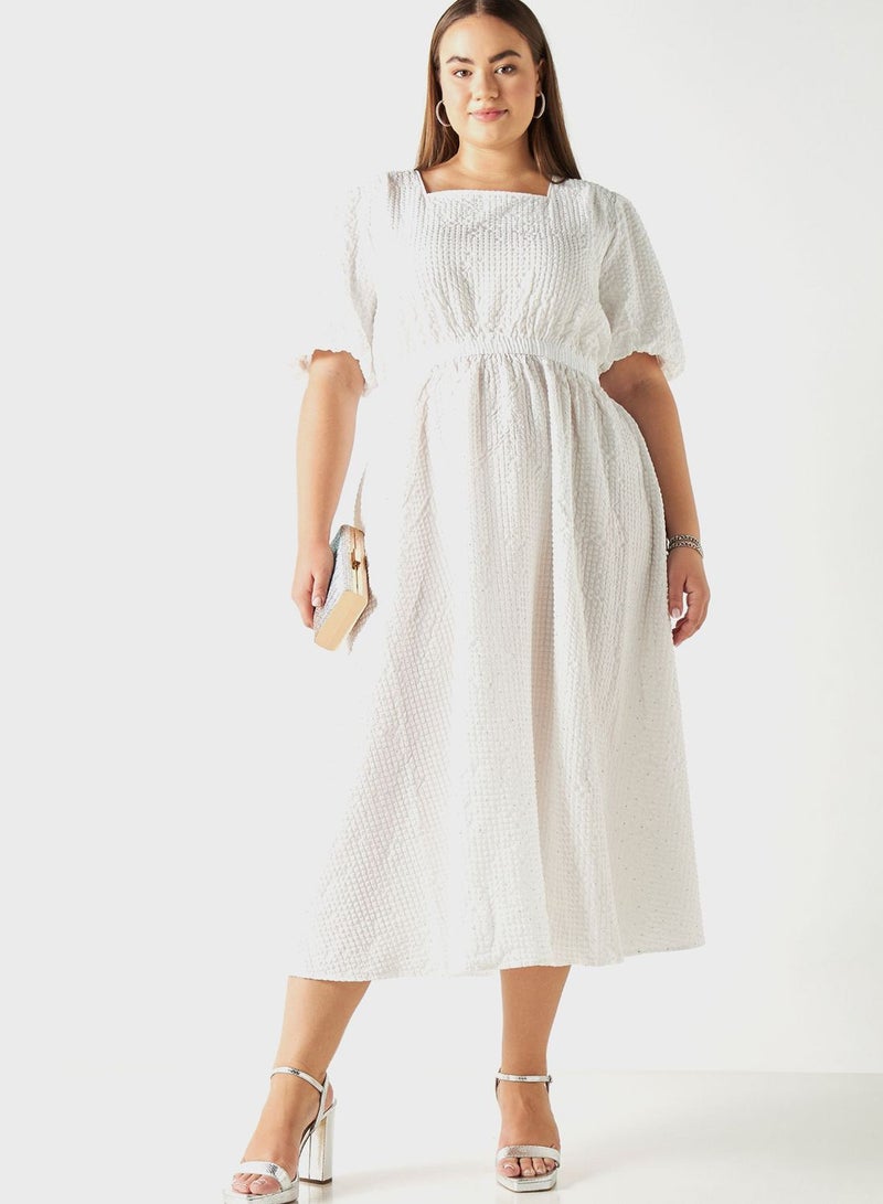 2Xtremz Textured Puff Sleeve Dress - Image 4