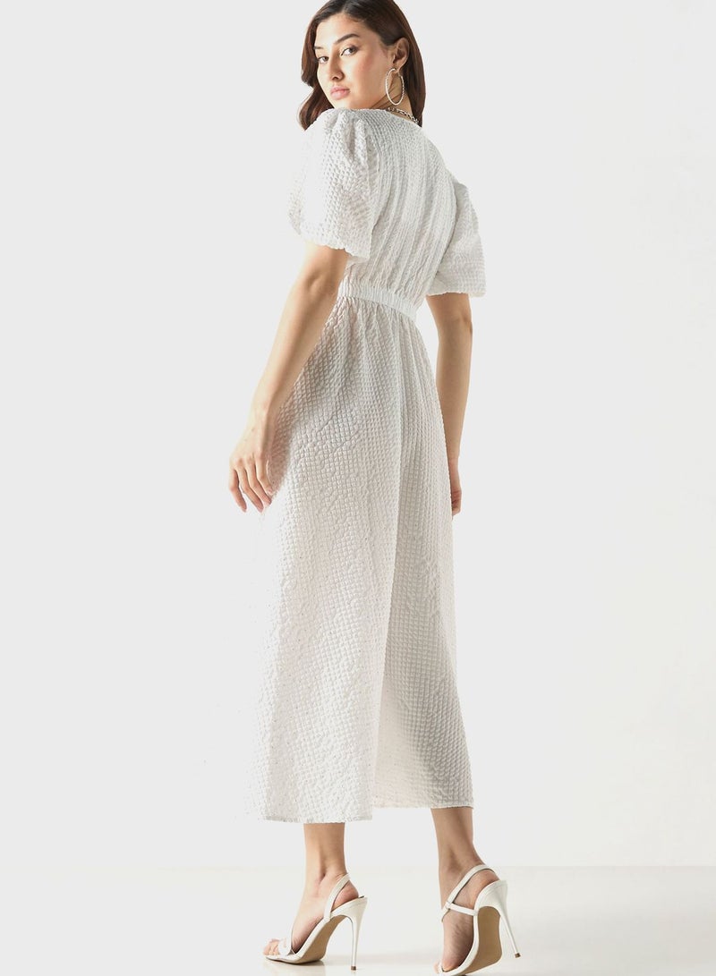 2Xtremz Textured Puff Sleeve Dress - Image 2