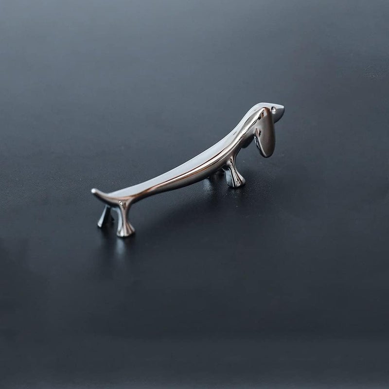 Rddconkit 4 Pieces Chopsticks Holder Rest Pillow Zinc Alloy Chopstick Rack Stand for Spoon Fork Knife Tableware Brush Home Kitchen Table Decoration (Dachshund) - Image 2