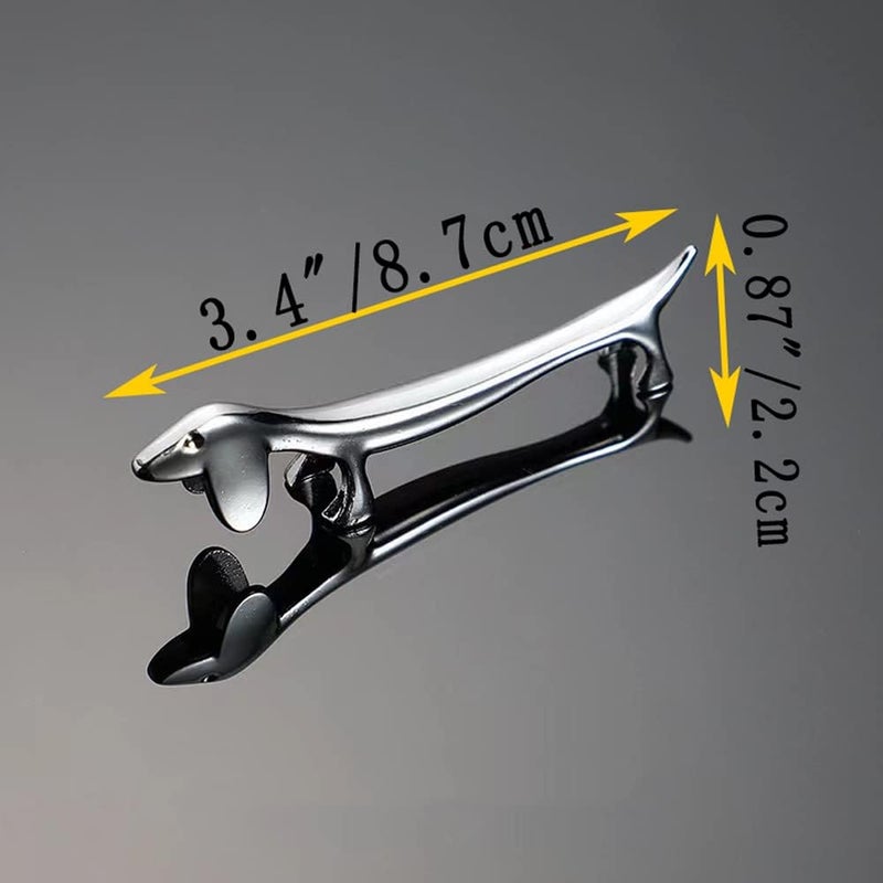 Rddconkit 4 Pieces Chopsticks Holder Rest Pillow Zinc Alloy Chopstick Rack Stand for Spoon Fork Knife Tableware Brush Home Kitchen Table Decoration (Dachshund) - Image 1