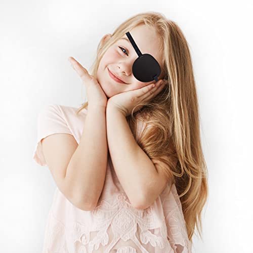 Vandorla Pirate Eye Patches 2 Pack Adjustable Amblyopia Lazy Eye Patches for Adults and Children, Black - Image 2