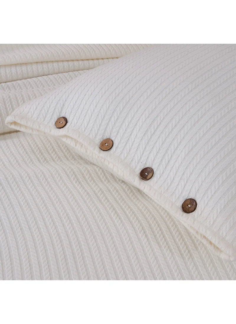Meyn Collection Young Room Multi-Purpose Single Pique Bedspread and Pillowcase