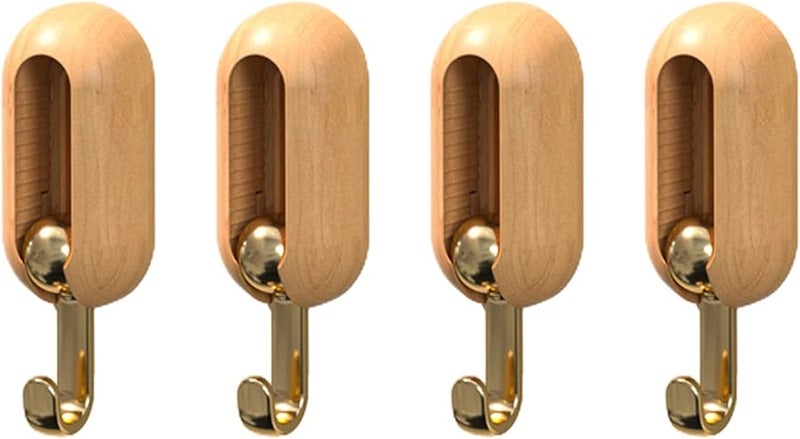 White Viscose Door Hooks 4Pcs Punch Free Strong Load Bearing Wall Hanger For Bathroom Towel - Image 3