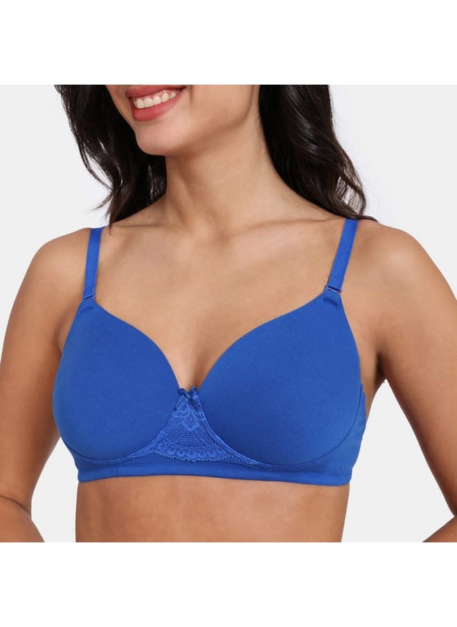 zivame Zivame Solid Balconette Bra with Hook and Eye Closure  - Image 4