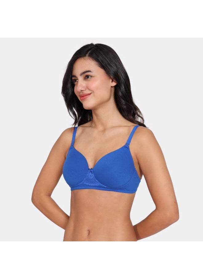 zivame Zivame Solid Balconette Bra with Hook and Eye Closure  - Image 3