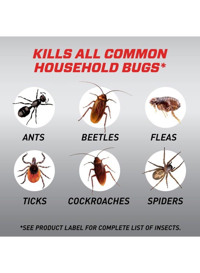 Ortho حاجز الحشرات الداخلي Home Defense Max مع عصا الراحة الممتدة، يقتل النمل، والصراصير، والعناكب، والبراغيث، والقراد، 1 جالون. - Image 2