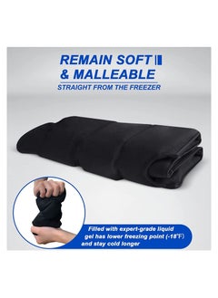 Generic Headache Ice Pack Migraine Relief Ice Hat Sleep Mask Sleep Eye Cover Soft Eye Shade Cover Blackout Sleep Eye Mask Adjustable Headband for All Night Sleep Travel & Nap  - Image 4