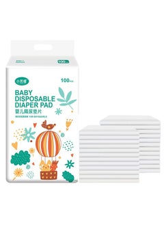 Lesha Pack of 100 Disposable Changing Mats, Soft and Comfortable, Waterproof, Baby Changing Pad, Cover Bed Pads (35cm×45cm)  - Image 1