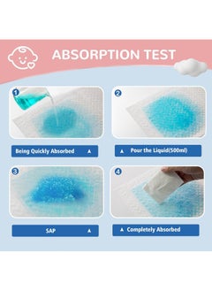 Lesha Pack of 100 Disposable Changing Mats, Soft and Comfortable, Waterproof, Baby Changing Pad, Cover Bed Pads (35cm×45cm)  - Image 3