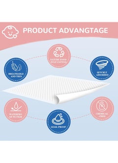 Lesha Pack of 100 Disposable Changing Mats, Soft and Comfortable, Waterproof, Baby Changing Pad, Cover Bed Pads (35cm×45cm)  - Image 4