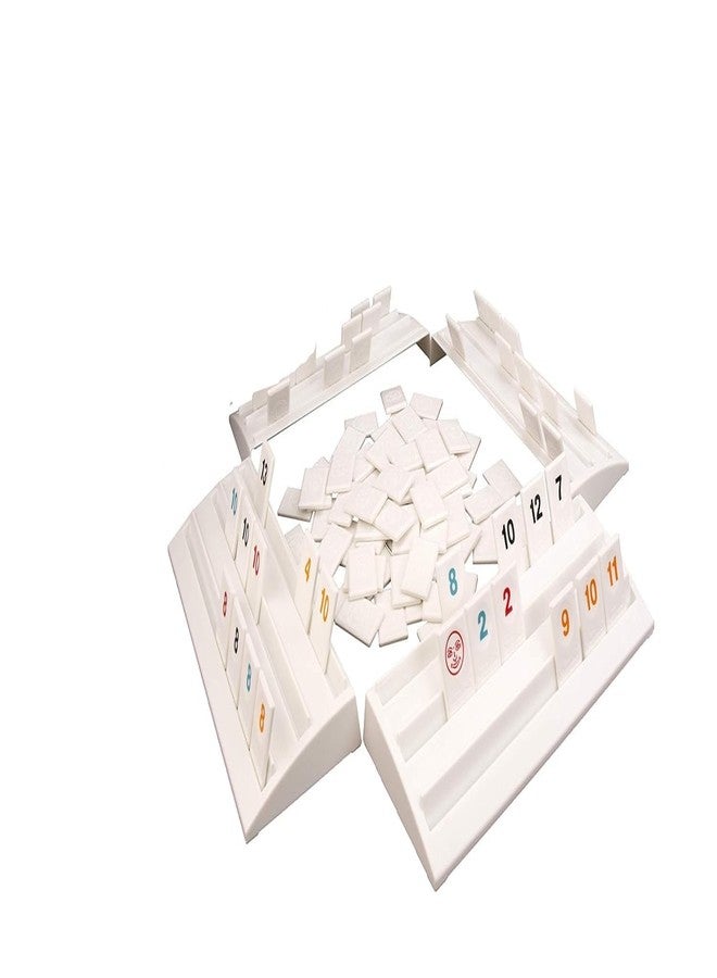 Apex52 RummikubBoard Game- 106 Tiles for Kids 5+ Ages| Party Fun Game | 4 Racks and Rack Holder Set for Children Boys Girls - Image 1