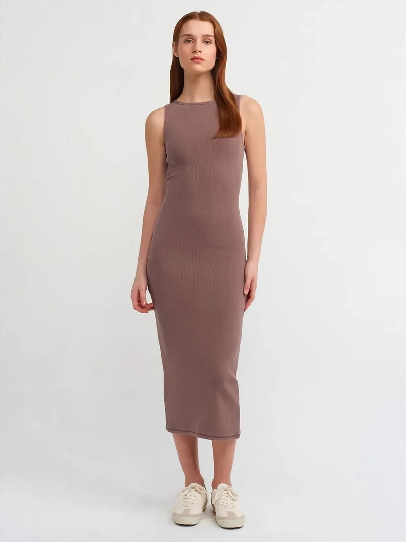 ديلفين DILVIN Sleeveless Bodycon Midi Dress
