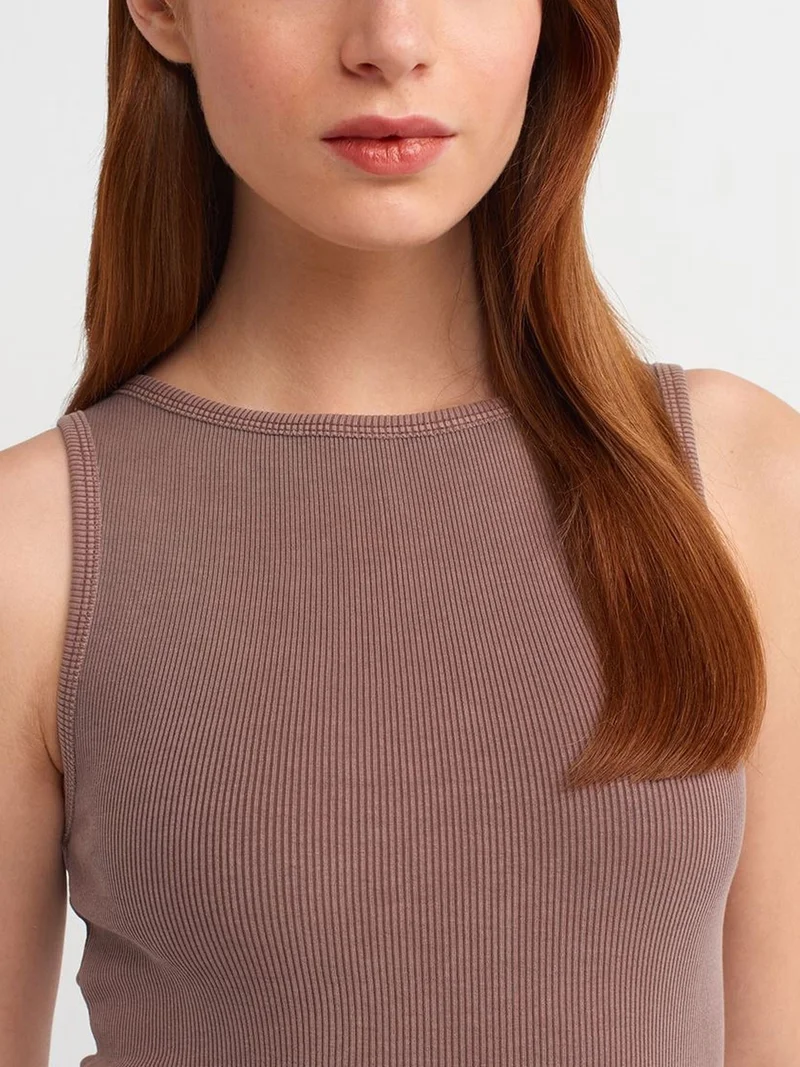 Dilvin Mauve Purple DILVIN Sleeveless Bodycon Midi Dress for Women | Best Price UAE