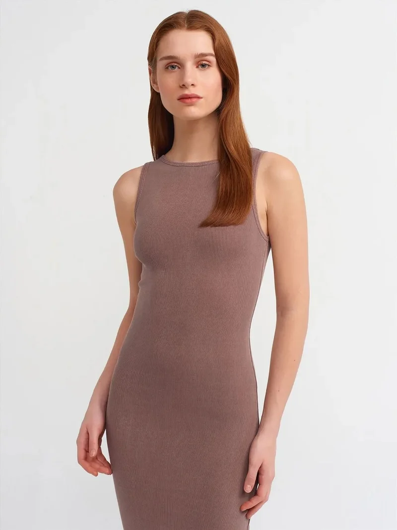 ديلفين DILVIN Sleeveless Bodycon Midi Dress