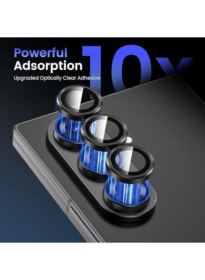 GMATE For Samsung Galaxy Z Fold 7 -  Camera Lens Protector , Scratch-Resistant Ultra-Thin Tempered Glass with Aluminum Edging , High Quality Camera Lens Protector - Black - Image 4