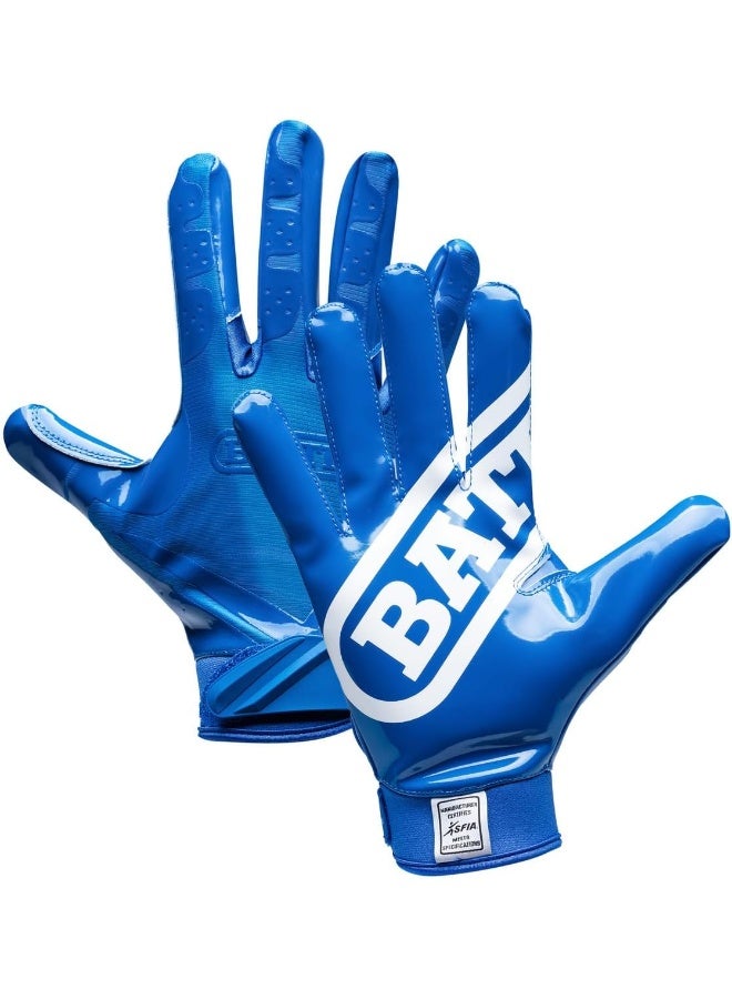 Battle قفازات كرة القدم من باتل سبورتس دابل ثريت للاعبي الاستقبال - قفازات كرة القدم للبالغين والشباب - قفازات لاصقة للغاية - Image 5