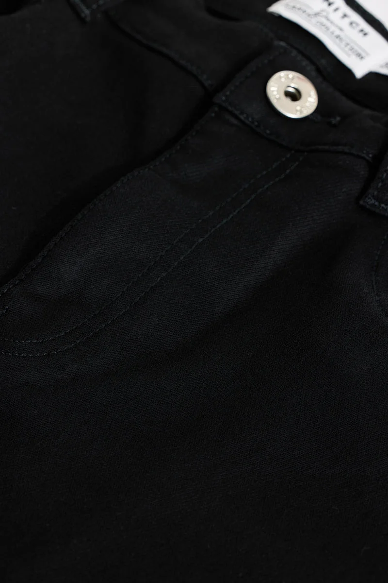 SNITCH جينز ضيق بخصر متوسط أسود