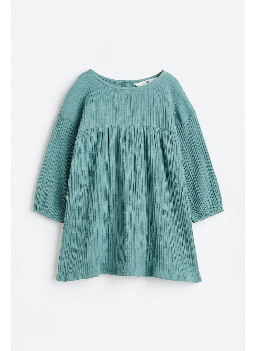 H&M Double-Weave Cotton Dress