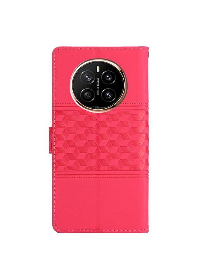 Zaboon Case For Honor Magic7 Pro Diamond Embossed Skin Feel Leather Phone Case - Image 3