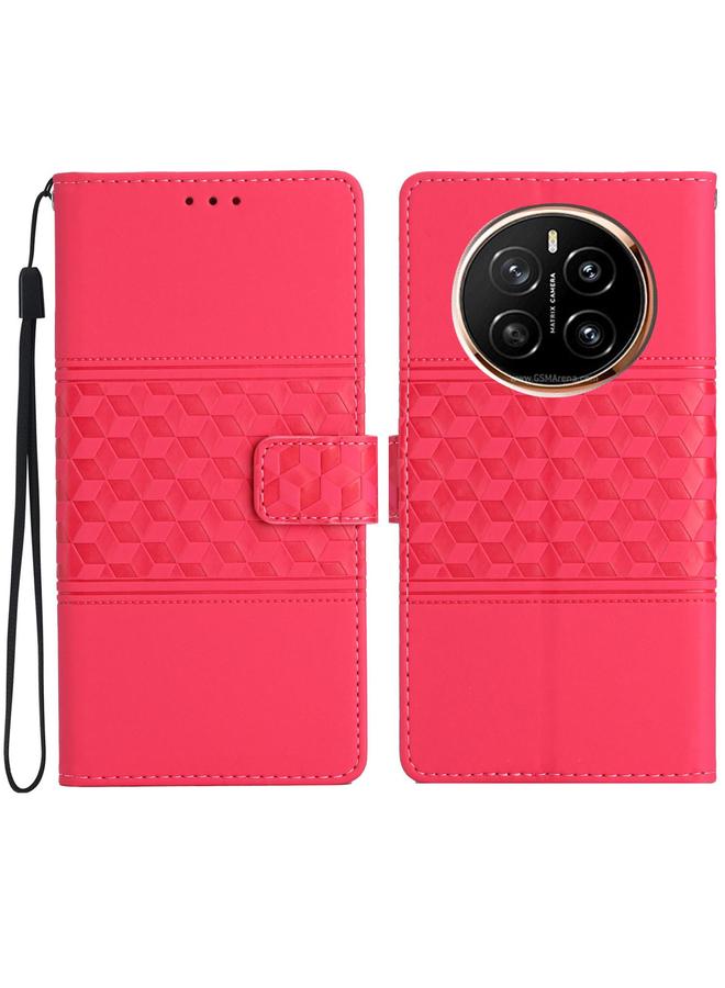 Zaboon Case For Honor Magic7 Pro Diamond Embossed Skin Feel Leather Phone Case - Image 1