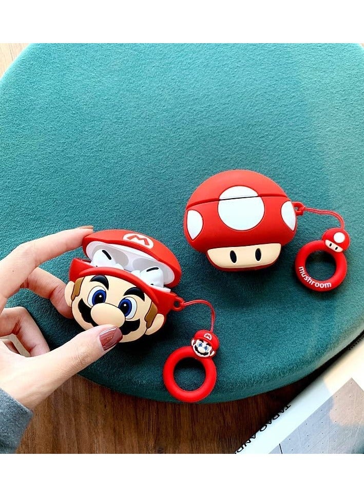 Upgrade Cover For Airpods Pro 2 2022 Launch Case,Triple Layer Protective Liquid Silicone Case For Airpods Pro 2Nd Gen (Mari-Io)Multi-coloured - Image 2