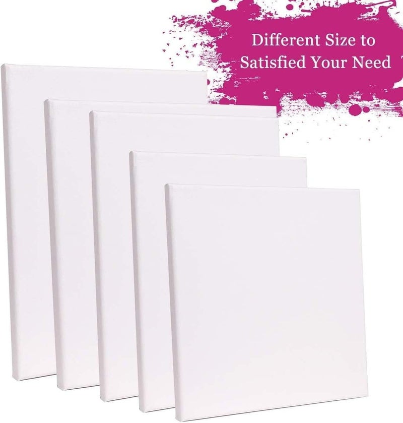 ARS Stretchable Blank Art Boards Set, 5 Pieces, White,CANVAS 20x30 cm - Image 5