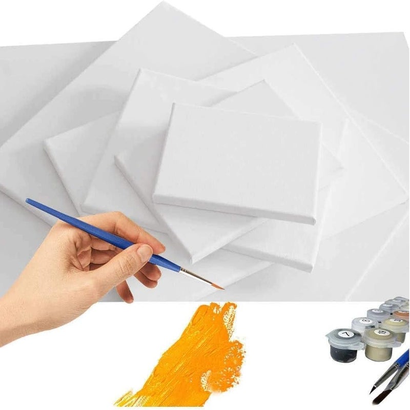 ARS Stretchable Blank Art Boards Set, 5 Pieces, White,CANVAS 20x30 cm - Image 2