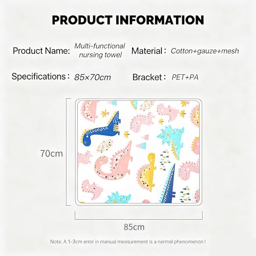 Sunkizzrs® Cotton 360° Nursing Covers for Breastfeeding —Feeding Cover Breastfeeding Mother —Feeding Covers for Nursing Mom —Feeding Scarf Breastfeeding with Mosquito Net for Baby Stroller - Image 2