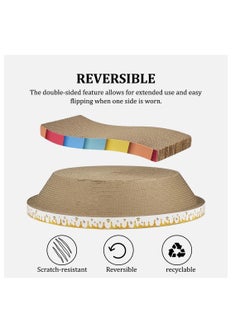 NNC PETS Cat scratching boards for indoor cats and kittens, 2pcs Corrugated paper scratching boards with Catnips and Decorative designs, Stress relief cat scratching toys, Protect your furniture (49 cm)  - Image 5