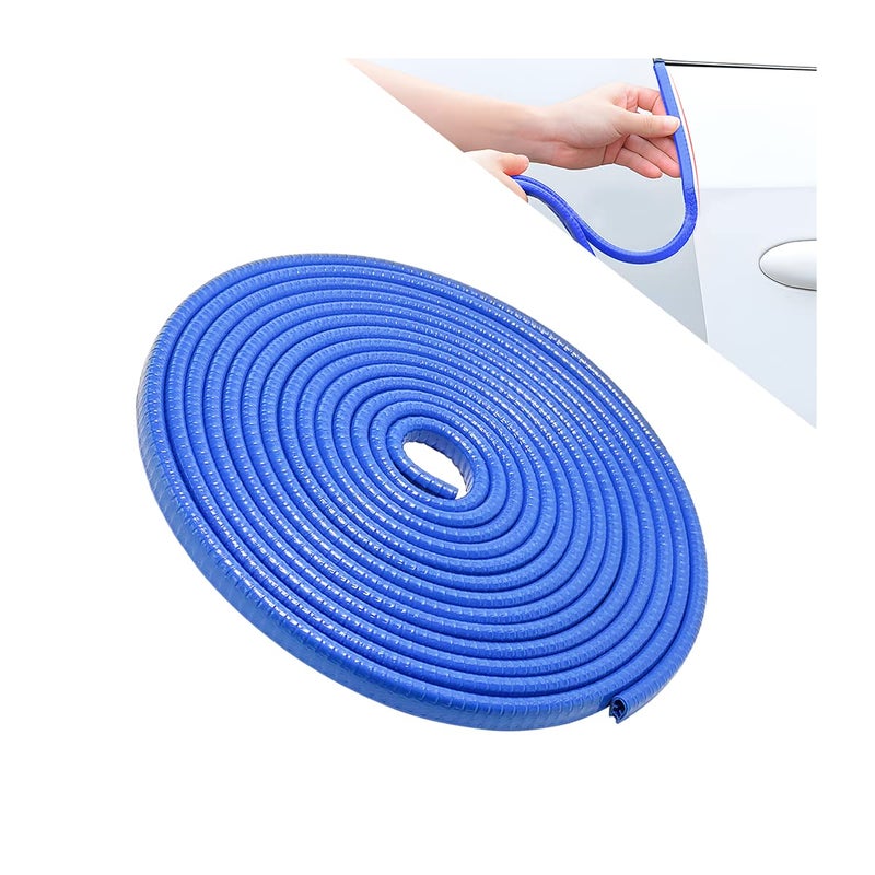 Car Door Edge Guards 16FT Car Edge Rubber Seal Trim Protector No Glue Needed U Shape Car Door Guard Universal for Most Cars Vehicles SUVs Blue16FT
