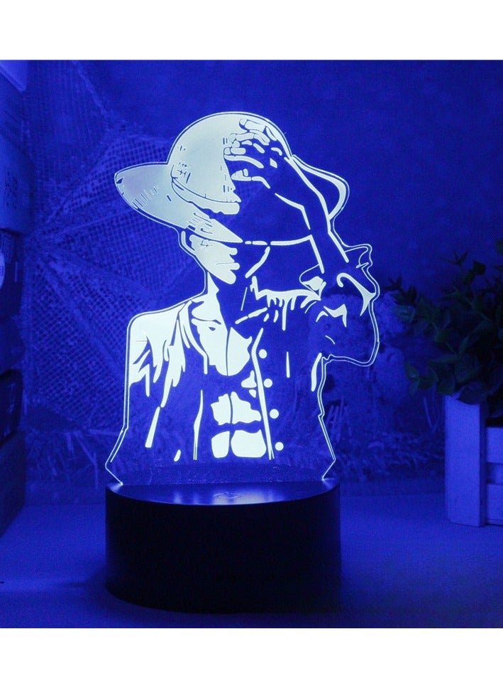 KUYING One Piece Series 3D Night Light LED Creative Desk Lamp 