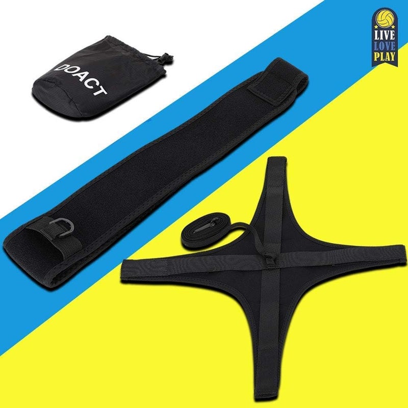 klarako Volleyball Training Equipment Aid, Solo Practice Trainer for Serving Setting Spiking with Ease, Arm Swings Serve Football Kick Spike w/Adjustable Elastic Cord Band for Adult Kids Beginners & Pro - Image 3