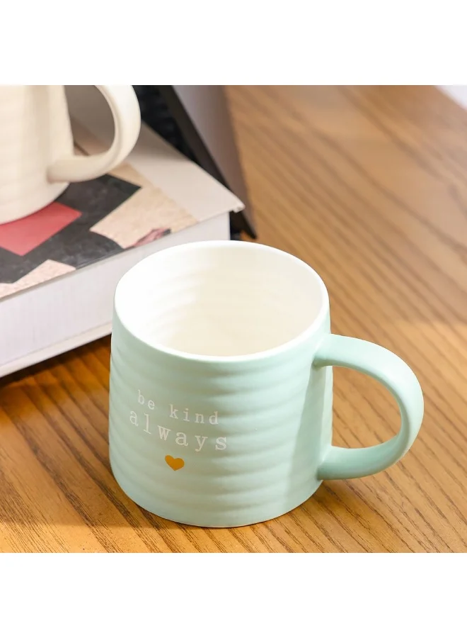 دانوب هوم Danube Home Danube Essential 2-Piece New Bone China Mug Set Elegant Durable Perfect For Everyday Use And Gifting 8.6X9.6X8.6Cm 370Ml