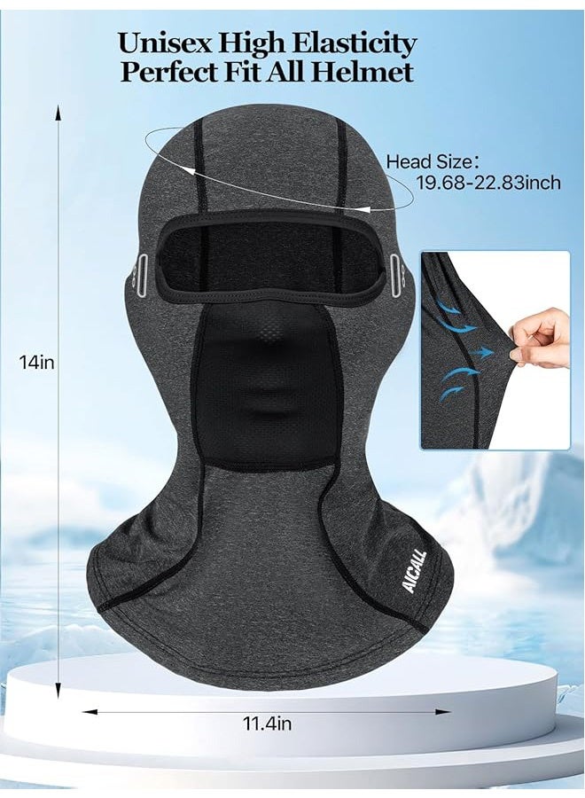 Photon Balaclava Face Mask with Glasses Holes for Men Women,  Summer Cooling Shiesty Mask,  Sun UV Protection for Motorcycle Ski Work (2 Pcs) - Image 2
