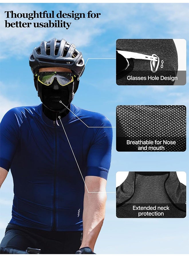 Photon Balaclava Face Mask with Glasses Holes for Men Women,  Summer Cooling Shiesty Mask,  Sun UV Protection for Motorcycle Ski Work (2 Pcs) - Image 4