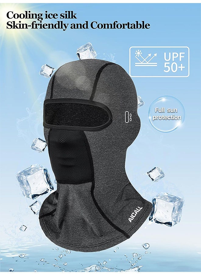 Photon Balaclava Face Mask with Glasses Holes for Men Women,  Summer Cooling Shiesty Mask,  Sun UV Protection for Motorcycle Ski Work (2 Pcs) - Image 3