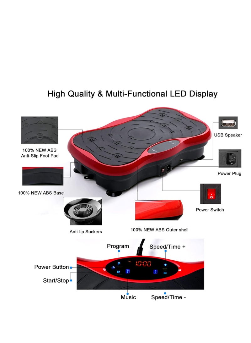 الكوتش جهاز تدليك الجسم مع سلك طاقة مع شريط مقاومة وجهاز تحكم عن بعد للياقة البدنية وفقدان الوزن 99 مستوى من معدات الصالة الرياضية المنزلية مع بلوتو، أقصى تحميل 330 رطلاً - Image 3