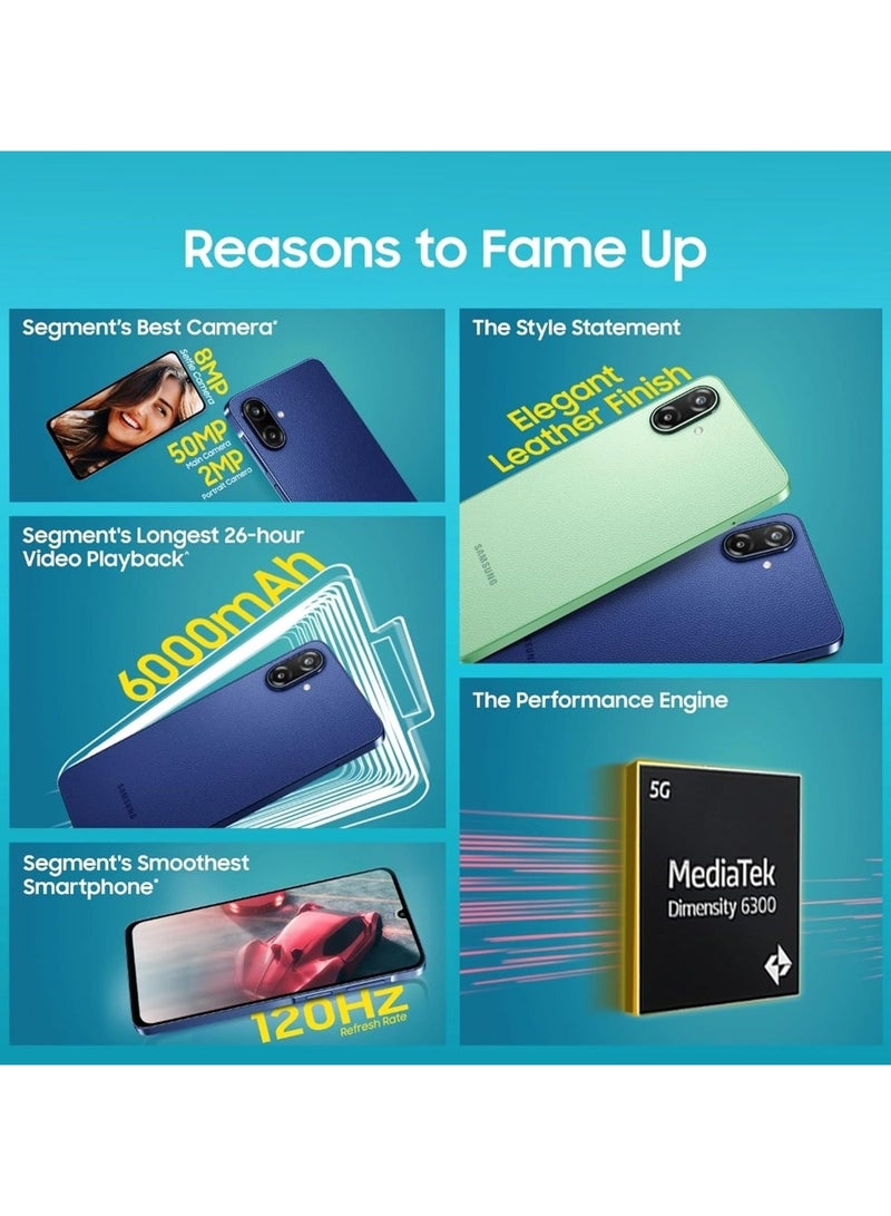 Samsung Galaxy F70e 5G (Spotlight Blue, 4GB RAM, 128GB Storage) | Dimensity 6300 Processor | 50MP Camera | 120Hz Display | 6000mAh Battery - Image 4