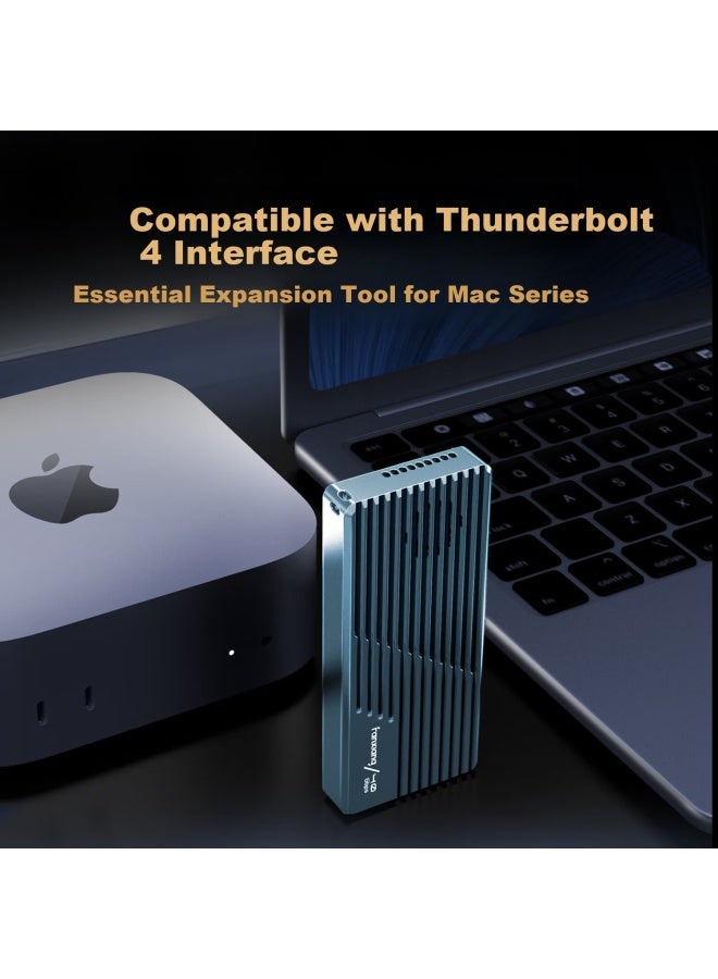 Fanxiang M.2 Nvme Portable Hard Drive Enclosure Usb4 Compatible With Thunderbolt 4/3 Speed 40gbps For Mac Mini Laptop Ssd External Enclosure Mp400 - Image 3