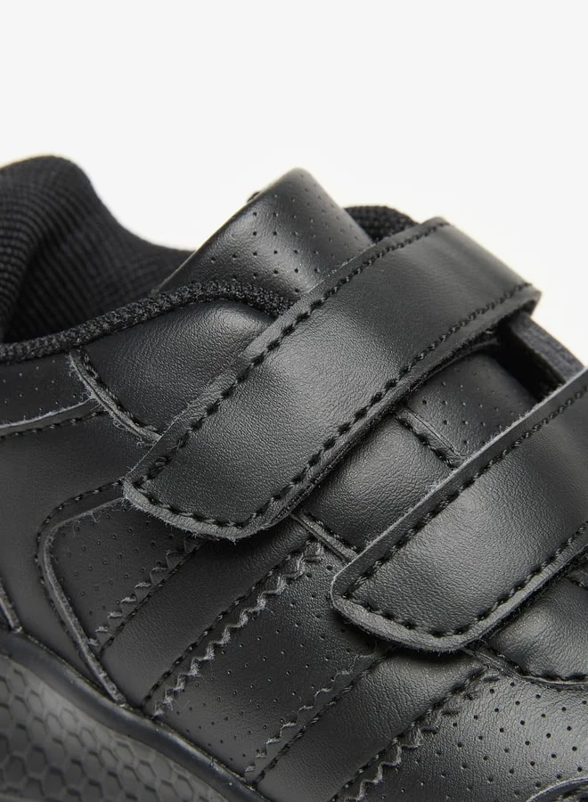LBL by Shoexpress Boys Solid School Shoes With Hook And Loop Closure