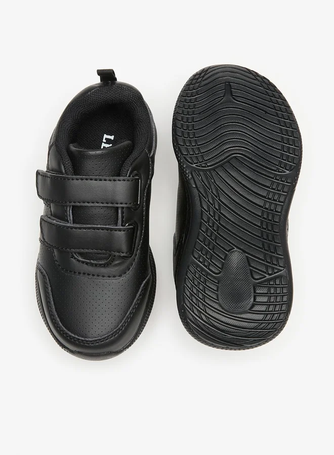 LBL by Shoexpress Boys Solid School Shoes With Hook And Loop Closure