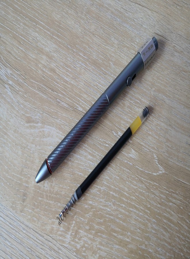 قلم SMOOTHERPRO Fidget Bolt Action Pen Decision Maker متوافق مع قلم حبر جاف Pilot G2 Refill لتخفيف التوتر والقلق، أداة إبداعية للاستخدام اليومي في المكتب والمدرسة، رمادي (FSM649) - Image 3